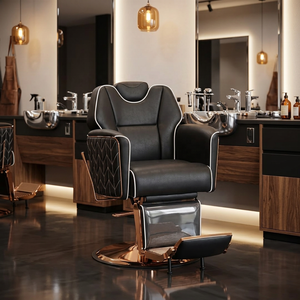 Nuova Sedia da Barbiere Ergonomica Reclinabile per <span class=keywords><strong>Uomo</strong></span>, Economica e Resistente in Acciaio Inossidabile, Portatile per Salone di Bellezza e Parrucchiere - Product Image 1