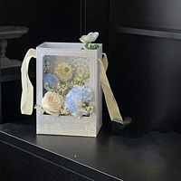 Conte de fées papier sculpture boîte à fleurs sac à main pour l'obtention du diplôme vacances fleur emballage boutique Arrangement Floral Art matériaux cadeau