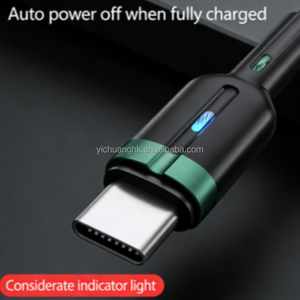 Cable de Datos Micro USB de Carga Rápida 3A con Apagado Automático Inteligente, Indicador Luminoso, Conductor de Cobre Puro, PVC, 1.2m - Product Image 2