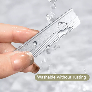 10 Pezzi Lame per Rasatura Sopracciglia in Acciaio Inox, Logo Personalizzato, Strumento Ecologico per il Trucco, Rasoi in Acciaio Inox, Trimmer per Sopracciglia - Product Image 5