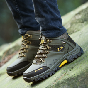 Scarponi <span class=keywords><strong>da</strong></span> <span class=keywords><strong>Trekking</strong></span> <span class=keywords><strong>da</strong></span> Uomo <span class=keywords><strong>con</strong></span> Punta in Acciaio Antiurto, <span class=keywords><strong>Tacco</strong></span> Medio, Isolanti, <span class=keywords><strong>con</strong></span> Suola Antiscivolo per Estate, Autunno e Inverno - Product Image 5