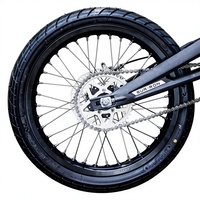 Sur-Ron Light Bee X LBX 17 Zoll Supermoto Radsatz CNC Aluminium Silber 70/90-17 90/80-17 Segway X260 Talaria Performance E-Bike Kit
