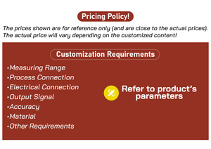 Transmisor de Presión Industrial de Acero Inoxidable para Monitoreo Continuo de Presión, 4-20 mA, Alta Temperatura, 4-20 mA, 0-5 V, 0-10 V - Product Image 5