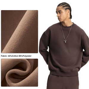 Custom <b>Men</b> <b>Sweatshirt</b> Logo Print Cotton 350g Heavy Weight Oversized Crew Neck <b>Sweatshirt</b> for <b>Men</b> - Product Image 3