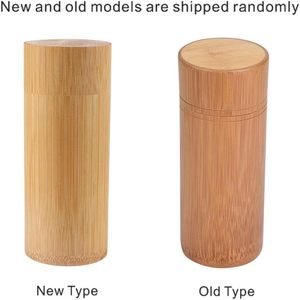 Tre Vòng Ống Trà Canister Xách Tay Trà Bằng Gỗ Hộp Lưu Trữ Với Nắp <span class=keywords><strong>Handmade</strong></span> Cà Phê Đậu Chủ Tiện Ích Chai <span class=keywords><strong>Container</strong></span> - Product Image 5