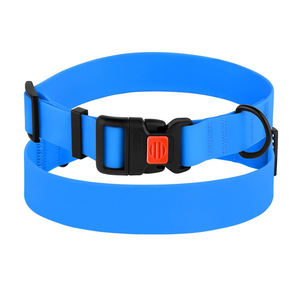 Heavy Duty Dubbele Gesp Nylon Webbing Pvc Gecoat Kauwbestendig Waterdichte Middenring Kraag Voor Honden - Product Image 6