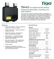 Optimiseur PV intelligent TIGO TS4-A-O 700W le plus vendu pour système solaire résidentiel compatible Deye, Anhui Chine