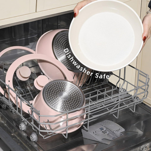 Compact Aluminum Nonstick Frying Pan and <strong>Saucepan</strong> <strong>Set</strong> with Removable Handle <strong>Induction</strong> Compatible Oven Safe - Product Image 6