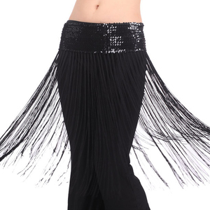 Lady's Belly Oriental Dance Fringe Tassel Brilliant Hip Bufanda Cinturón Falda - Product Image 1