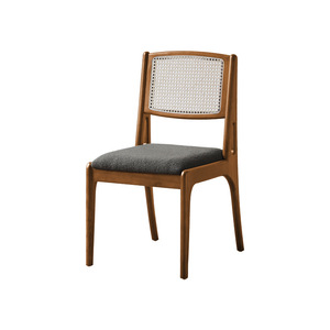 Silla de Comedor Tejida para Restaurante Bistro con Cojín, Silla Ergonómica para Comedor de Casa de <span class=keywords><strong>Playa</strong></span>, Económica para Restaurante CJ-027 - Product Image 5