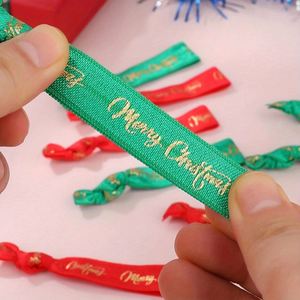 Bracelet personnalisable en polyester Joyeux Noël pour adolescents et adultes – Cadeaux de fête festifs pour les célébrations et événements de fin d'année - Product Image 4
