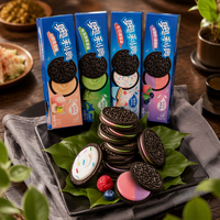 Biscuits Oreo en marque privée, chocolat, vanille, fraise, matcha, mangue, beurre, emballés individuellement, en vrac, en-cas