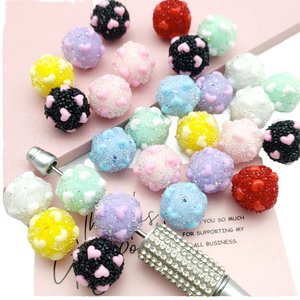 ลูกปัดพลาสติกหลากสีวิบวับ ANTAISEN 51176 รูปหัวใจจิ๋วน่ารัก สำหรับตกแต่ง DIY อุปกรณ์ทำเครื่องประดับ ของขวัญคริสต์มาส ทำมือ - Product Image 4