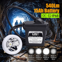 Lámpara Minera KL15LM Ip68, Lámpara de Casco Recargable LED, Lámpara de Seguridad a Prueba de Explosiones para Mineros, Lámpara Frontal para Minería