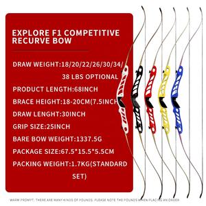 Hete Aanbieding: Fabrieksdirect Draagbare Recurve Boog voor Volwassenen, Buiten Jagen en Schieten, Set met Pijlen van Hoge Kwaliteit - Product Image 2