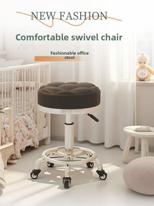 Sillón de <span class=keywords><strong>Barber</strong></span>ía Giratorio con Elevación, Diseño Moderno y Minimalista, Base Reforzada para Uso Comercial en Salones de Belleza, Peluquerías y Salones de Uñas - Product Image 1