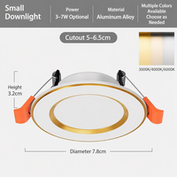 Spot encastré au plafond carré ou rond, module de projecteur COB, spot LED encastré