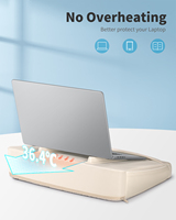 Factory OEM New Lap Desk Leicht gewicht 389g mit Kühl kissen Laptopst änder beige grau tragbarer Notebook-Schreibtisch für Betts ofa