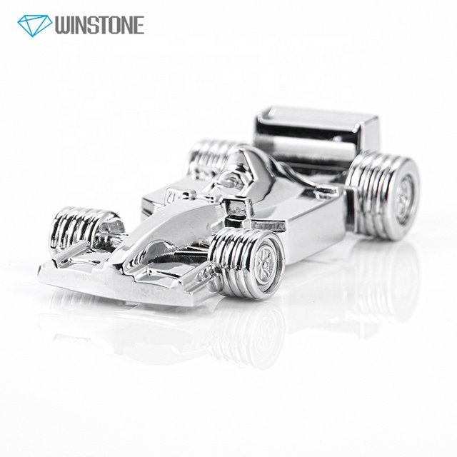 Special Items 3D Racing Car Shape Silver-Plated Metal USB Flash Drive 8GB USB 2.0/3.0 F1 Racecar Novelty Disk