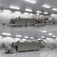 Ligne de production d'aliments pour animaux de compagnie par extrusion, automatique, en acier inoxydable, haute efficacité, solution clé en main