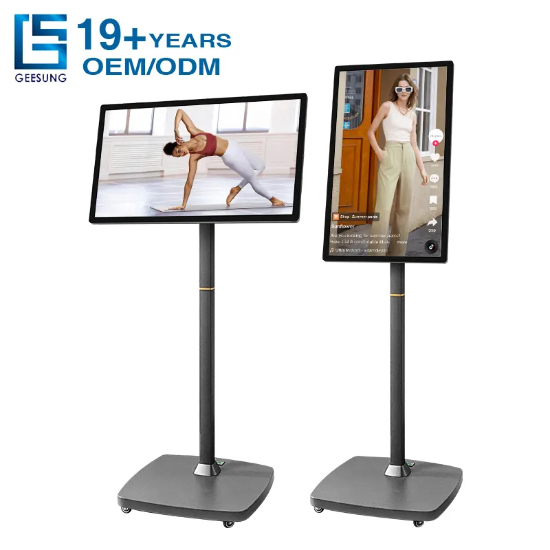 Multifunções 27 polegadas Lcd Wireless Monitor Touchscreen Modo Retrato Touch Built-in Bateria Móvel Stand By Me Monitor