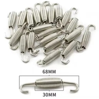 Ressort de moto personnalisé en acier inoxydable avec crochet en U, diamètre de fil personnalisé et placage nickel