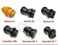 Rouleau de chenille pour excavatrice PC200/PC300/320D/SK200/EC210/DH220 – Pièces de train de roulement en acier forgé, surface trempée