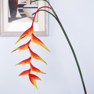 Tiges d'Heliconia Rostrata artificielles au toucher réaliste pour la décoration intérieure, la décoration d'événements, les arrangements de mariage, les centres de table - Product Image 3