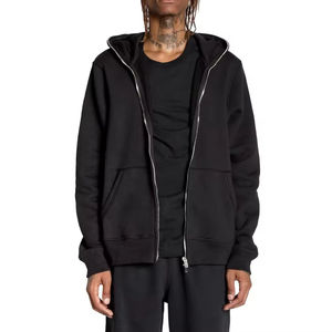 HEALY Custom Heavyweight Streetwear <b>Hoodie</b> 400GSM 100% Cotton French Terry Full <b>Zip</b> Custom Blank <b>Graphic</b> Y2K for Fashion - Product Image 3