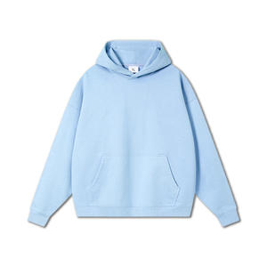 Sudadera con capucha de color sólido para otoño e invierno, de alta resistencia, con hombros caídos, personalizada con logo. - Product Image 5