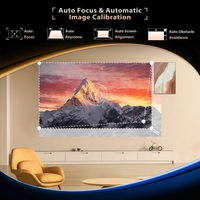 Projecteur portable Touyinger Q13 Game 4K Full HD 3200 ANSI avec dissipation thermique intégrée, 2G 32G, Smart TV, Cinéma, Vidéo, Film
