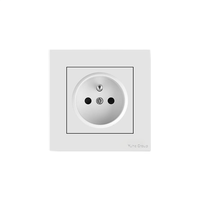 Prise murale intelligente YUHE 220V UK en plastique PC, à pôle unique, avec écran tactile Zigbee/WiFi, compatible Smart Life, IP54, 5 prises, 16A, noire, haute qualité