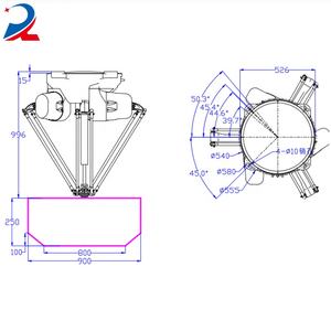 新しいプロの並列ロボット食品産業ドーナツ仕分け包装と機械アームをつかむ - Product Image 4