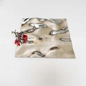 LL39 High End 304 201 Stainless Steel Water Ripple <b>Sheet</b> <b>Mirror</b> Polished Ripple Panel for Villa Interior Decoration - Product Image 6