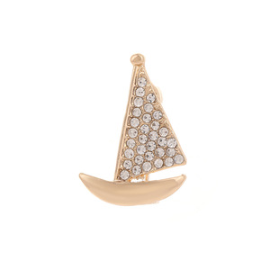 Broche Voilier en Alliage de Zinc avec Sertissage clos, Accessoire de Mode Unisexe, Cadeau - Product Image 5