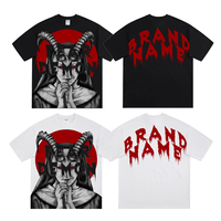Personnalisé votre nom de marque T-shirt haute qualité 250 GSM 100% coton t-shirts en gros hommes T-shirt Streetwear personnalisé hommes T-shirt