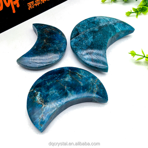 Cristallo <span class=keywords><strong>di</strong></span> Apatite Naturale <span class=keywords><strong>di</strong></span> Alta Qualità, <span class=keywords><strong>Luna</strong></span> <span class=keywords><strong>di</strong></span> Apatite <span class=keywords><strong>Blu</strong></span> Intagliata a Mano, <span class=keywords><strong>Pietra</strong></span> Curativa per Decorazione Casa - Product Image 2