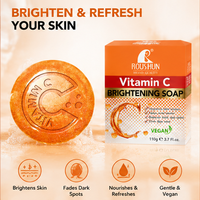 Savon Herbal VC Éclaircissant et Blanchissant pour les Mains, Savons Artisanaux à la Vitamine C, Transparent, pour Tous Types de Peau