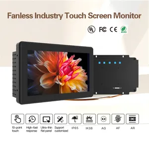 10.4 Inch Sunlight Readable 10 Points Industrial IP65 IK08 Tft Anti-glare And Anti-reflective Lcd Touch Screen