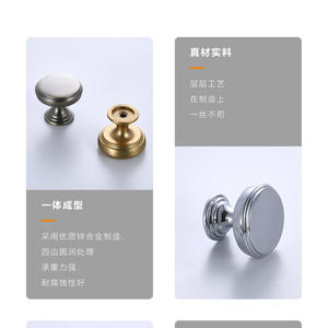 Modern Minimalist Zinc Alloy <b>Round</b> Pull <b>Handle</b> for Kitchen Cabinet Dresser Wardrobe & Drawer <b>Doors</b>-Durable & Easy Installation - Product Image 3