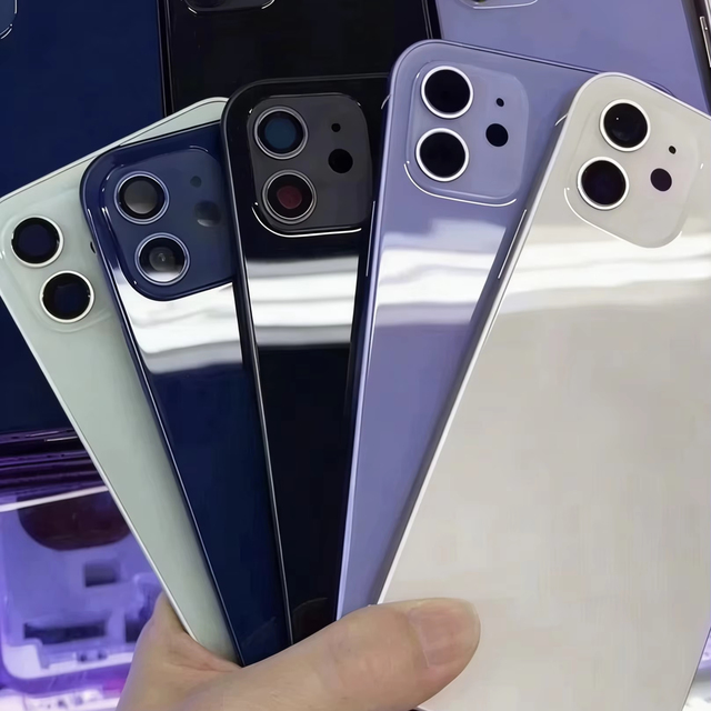 Full Back Cover Housing Assembly With Middle Frame for iPhone 12 Replacement
