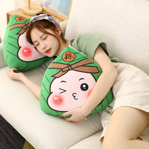 Coussin en peluche Zongzi créatif pour le Festival du Bateau-<span class=keywords><strong>Dragon</strong></span>, en coton PP, tissu super doux, unisexe, 14+, anti-stress, cadeau pour événement d'entreprise - Product Image 1