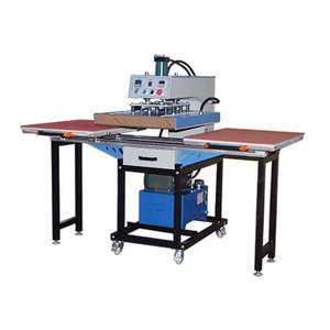 Presse à chaud hydraulique double plateau robuste à glissière grand format 50x70 cm pour sublimation – Prix usine - Product Image 5