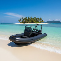 Bateau gonflable rigide en aluminium, 18 pieds, Rhib 560, 10 capacités, Hypalon/PVC, à vendre