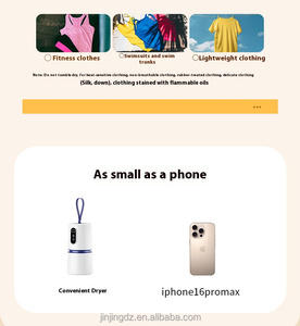 Sèche-<span class=keywords><strong>linge</strong></span> miniature portable pour vêtements, machine de séchage électrique compacte, idéale pour les appartements, les voyages et l'usage domestique - Product Image 3