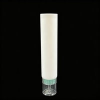 Tube de précision PE de 45 g avec embout en PETG transparent et bouchon pour crème de soin, traitement capillaire, sérum pour le cuir chevelu