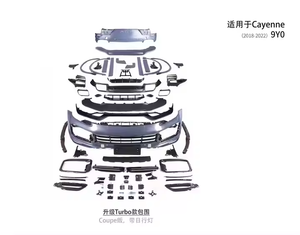 Pour <span class=keywords><strong>Porsche</strong></span> <span class=keywords><strong>Cayenne</strong></span> <span class=keywords><strong>Coupé</strong></span> 9Y0 2018-2022, mise à niveau Turbo + Kit carrosserie PP style TKT, accessoires automobiles en gros - Product Image 6