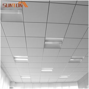 Plafond suspendu moderne en aluminium <span class=keywords><strong>60x60</strong></span> pour bureaux et hôtels, forme carrée, imperméable, ignifuge, perforé, décoratif - Product Image 1