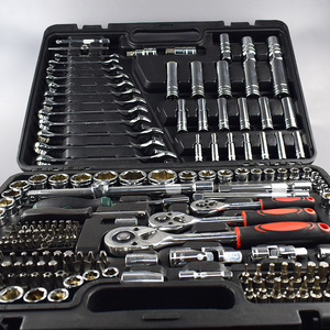 218 PCS Mechanics <b>Tools</b> Kit Socket <b>Set</b> (1/4\" 3/8\" 1/2\") with Hard Case for Hand Power Source OEM Customization Supported - Product Image 4