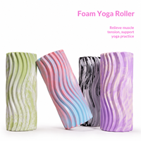 Rouleau de Massage EVA avec Logo Personnalisé 33x15cm Roller Creux pour Yoga Fitness Gym et Voyage